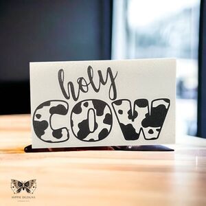 Holy Cow Window Decal